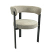Sillón Jeanne Taupe Base Negra