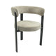 Sillón Jeanne Taupe Base Negra