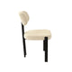 Silla Burdeos Tapizado Beige Base Negra