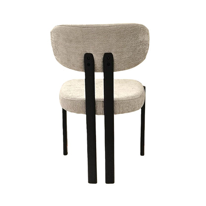 Silla Burdeos Tapizado Gris Claro Base Negra