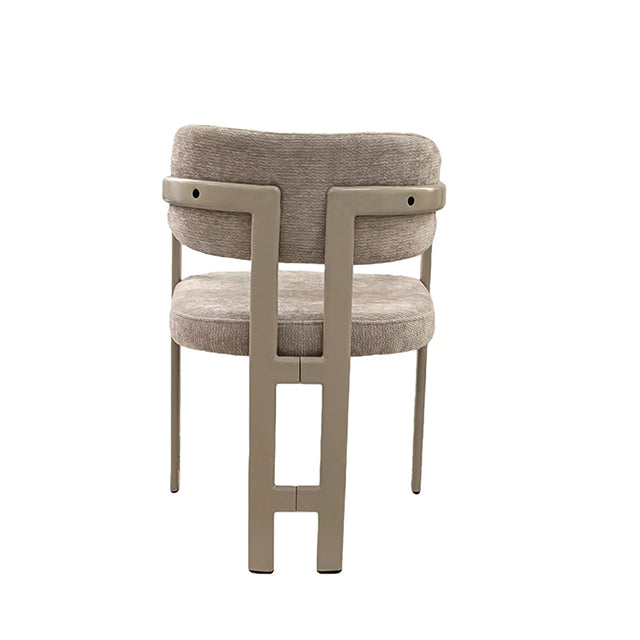 Silla Besaya Gris Claro Base Capuccino