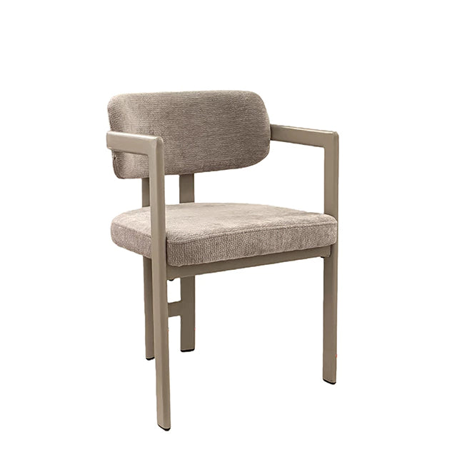 Silla Besaya Gris Claro Base Capuccino