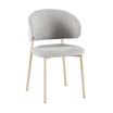 Silla Pragal Gris Claro Base Capuccino