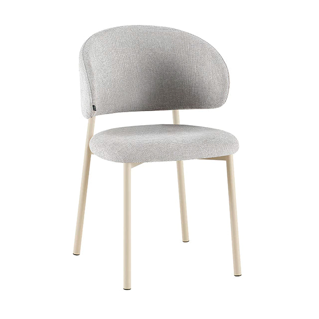 Silla Pragal Gris Claro Base Capuccino