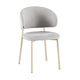 Silla Pragal Gris Claro Base Capuccino