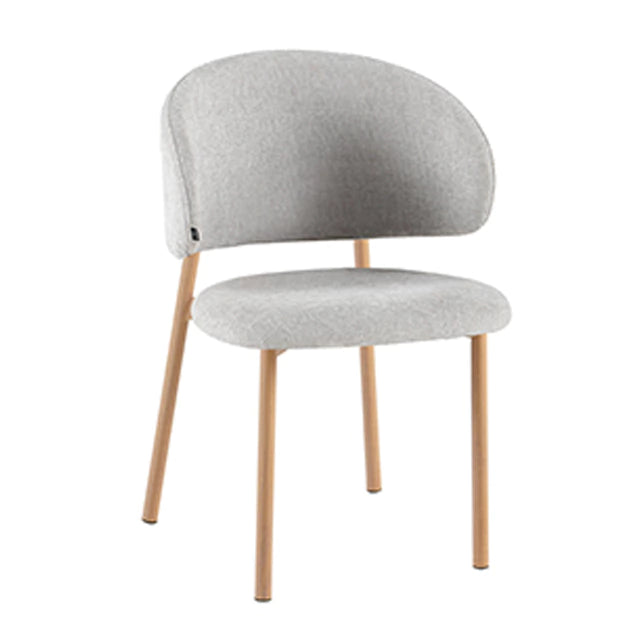 Silla Pragal Gris Claro Base Madera