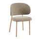 Silla Pragal Taupe Base Madera