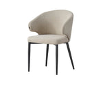 Silla Alix Beige Base Negra