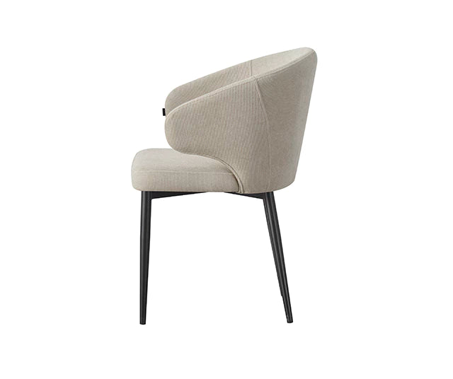 Silla Alix Beige Base Negra