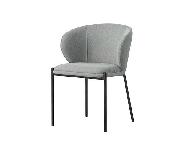 Silla Nayah Gris Base Negra