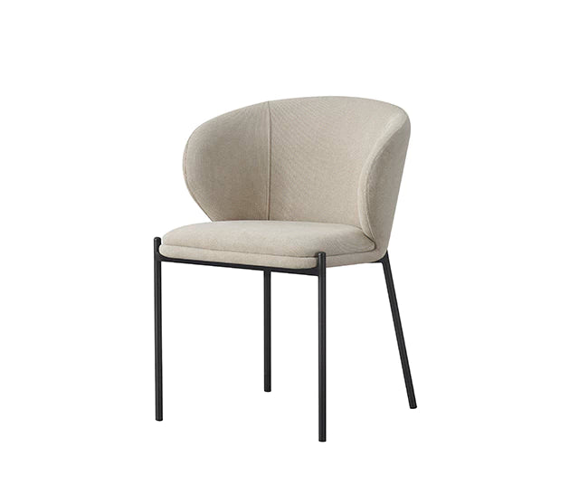 Silla Nayah Beige Base Negra