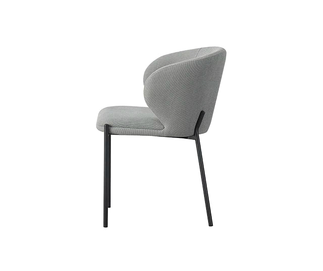 Silla Nayah Gris Base Negra