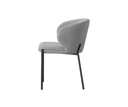 Silla Nayah Gris Base Negra