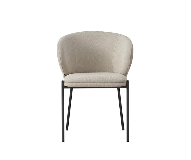 Silla Nayah Beige Base Negra