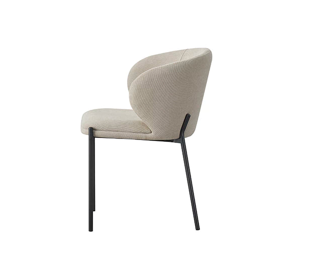 Silla Nayah Beige Base Negra