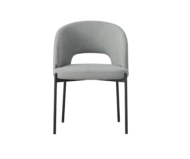 Silla Yuna Gris Base Negra