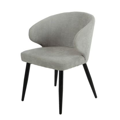 Silla Vita Gris Claro Base Negra