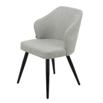 Silla Brisa Gris Claro Base Negra