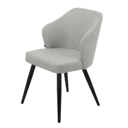 Silla Brisa Gris Claro Base Negra