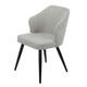 Silla Brisa Gris Claro Base Negra