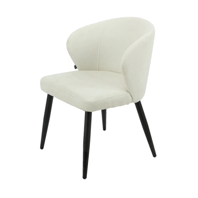 Silla Mónaco Beige Base Negra