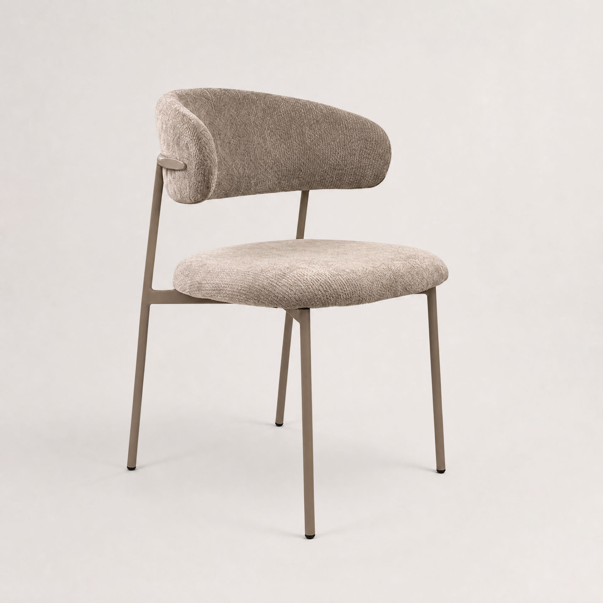 Silla Zuno Pro Gris Claro Base Capuccino