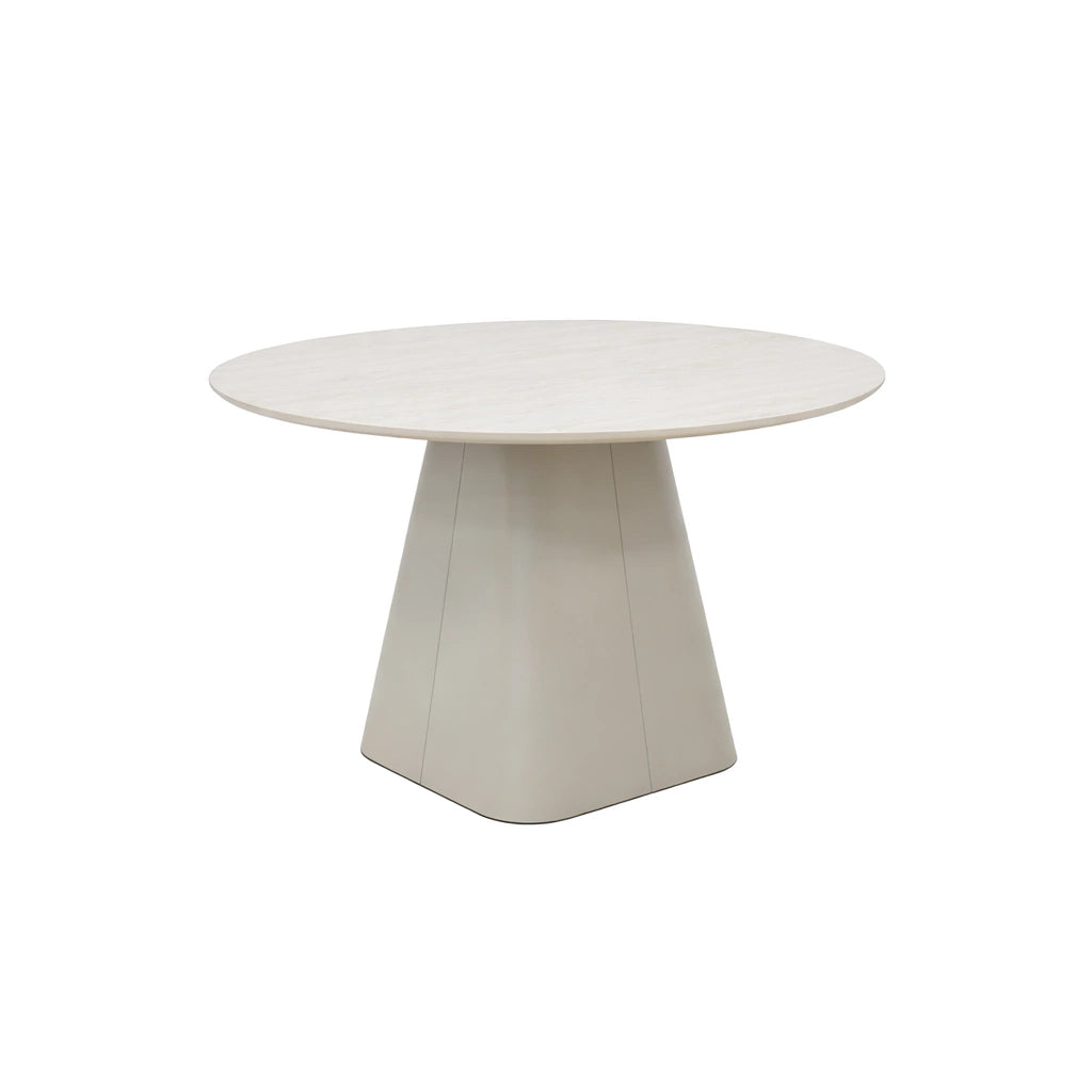 Mesa Concud Travertino Base Capuccino