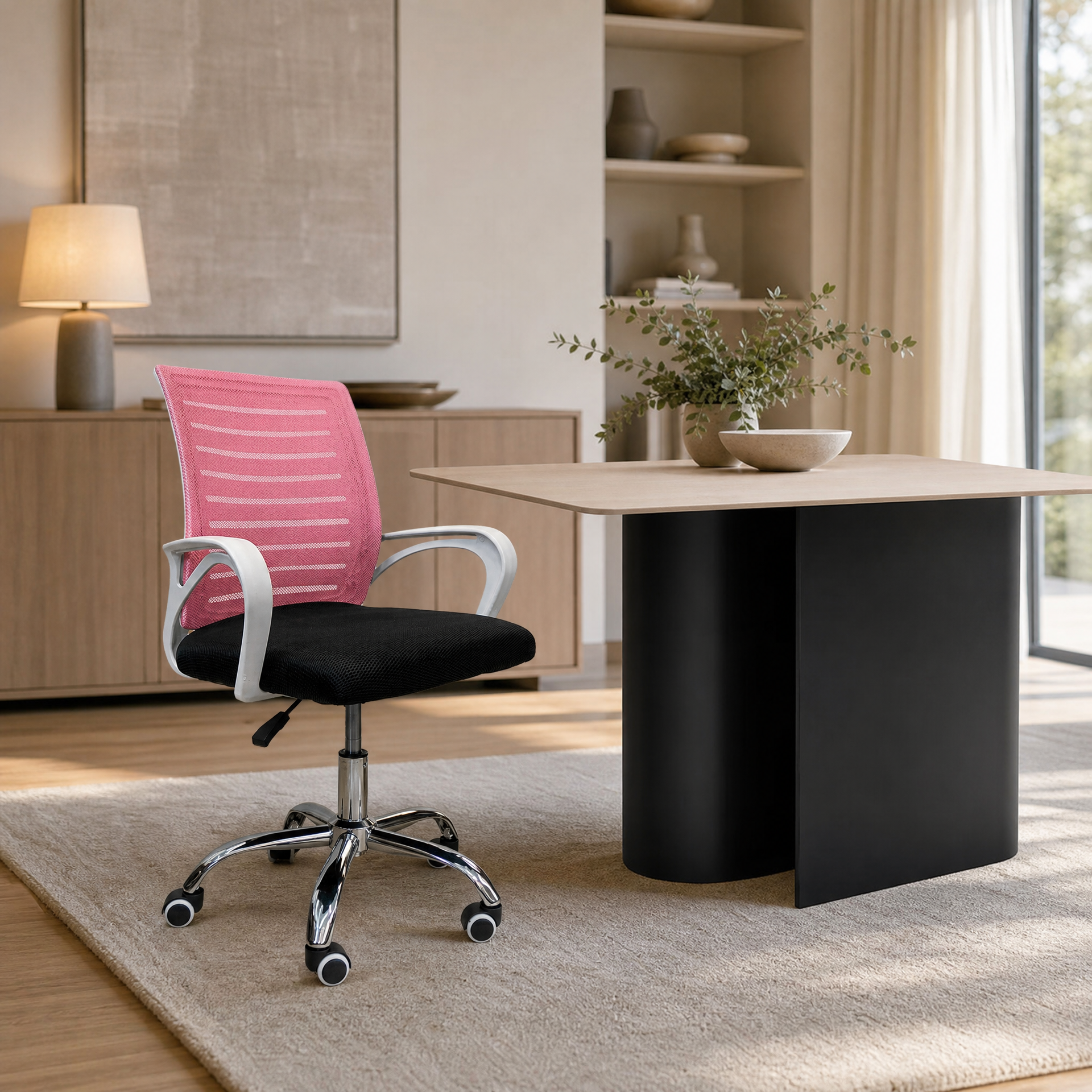 Silla Delta Negra + Rosa