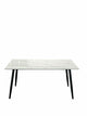 Mesa Aira Calacatta Blanco Brillante Base Negra