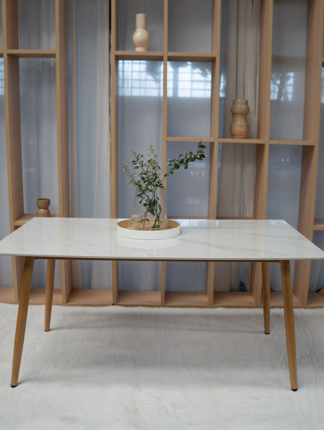 Mesa Aira Calacatta Base Madera