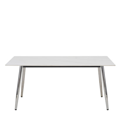 Mesa Aira Calacatta Base Cromo
