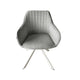 Sillón Abades Gris Claro Base Capuccino