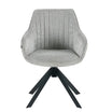 Sillón Abades Gris Claro Base Negra