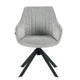 Sillón Abades Gris Claro Base Negra