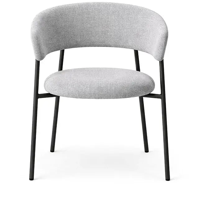 Silla Gala Gris Claro Base Negra