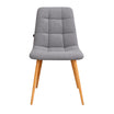 Silla Victoria Gris Oscuro Pana Base Natural