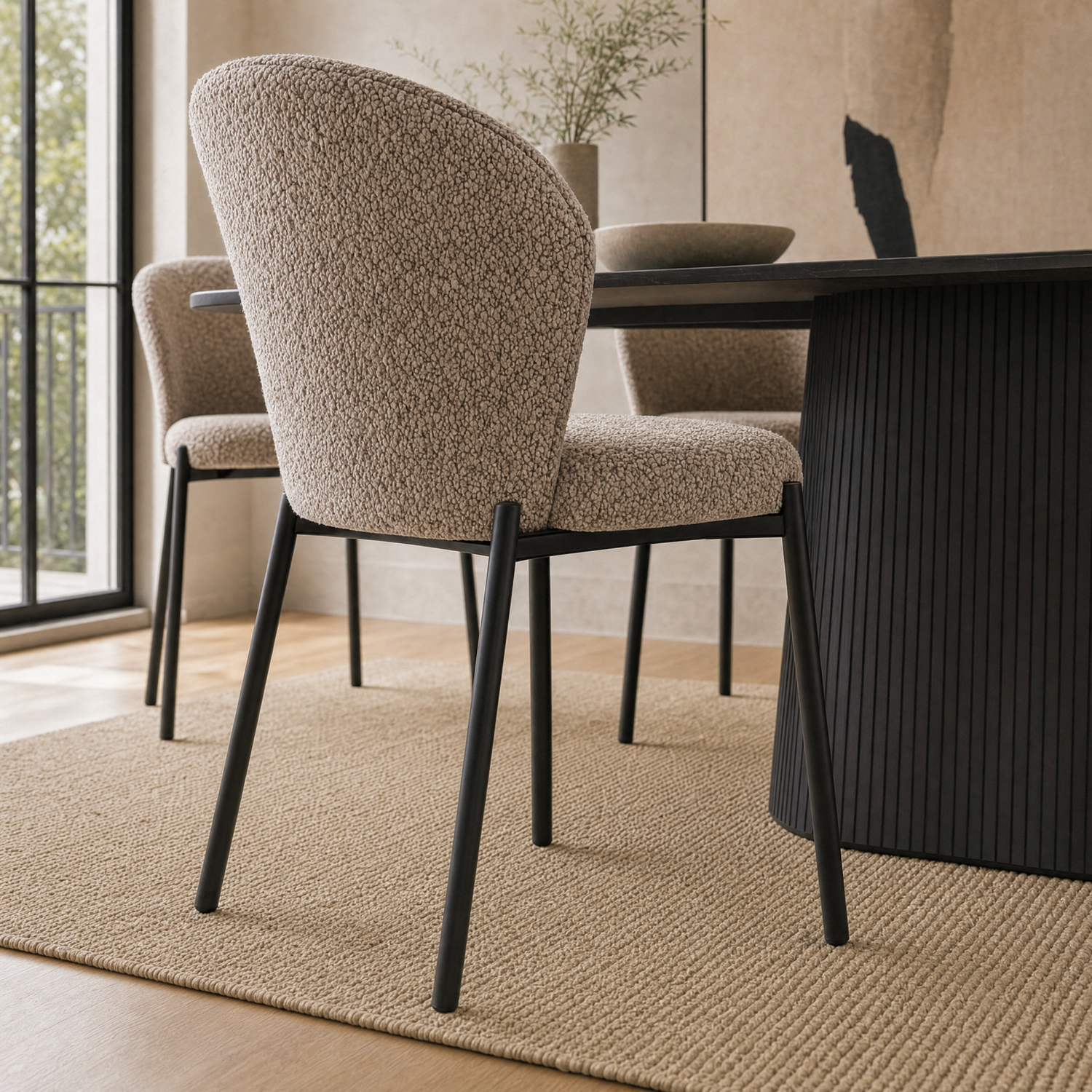 Silla Elira Boucle Taupe