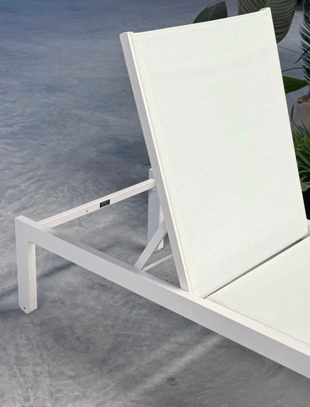 Set x2 Reposeras Candy Blanca