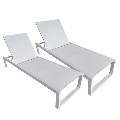 Set x2 Reposeras Candy Blanca