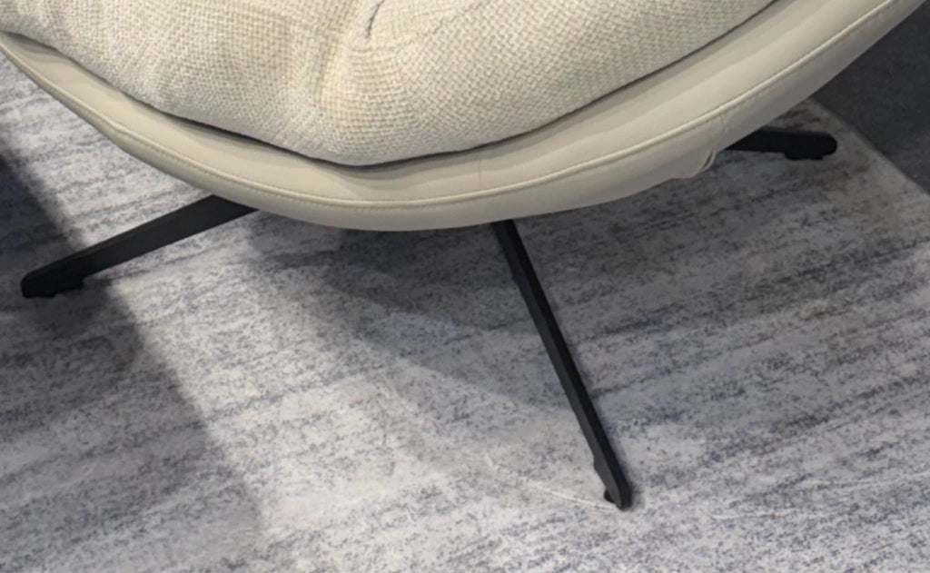 Sillón Arman Ecocuero Taupe c/Chenille con Taupe