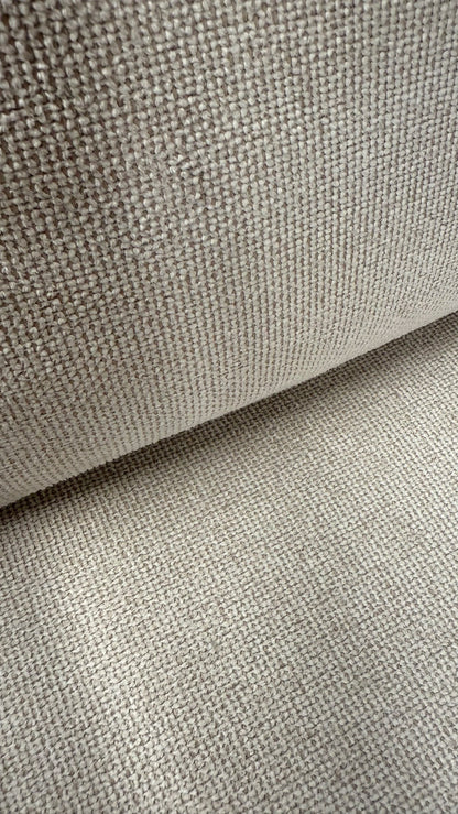 Sillón Niko Chenille Beige Base Natural