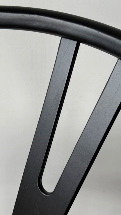 Banqueta Wishbone Natural Black