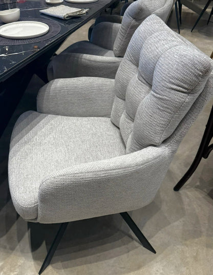 Sillón Valencia Gris Base Negra