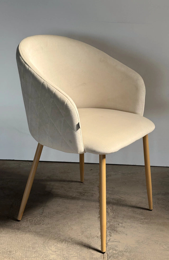 Silla Jade Pana Beige Base Natural