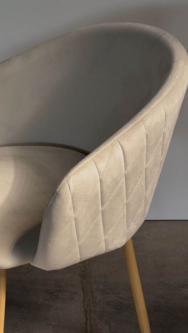 Silla Jade Pana Beige Base Natural