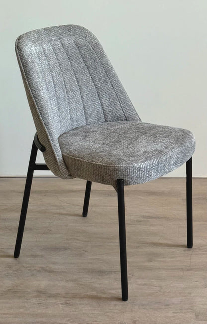 Silla Tová Gris Oscuro Base Negra