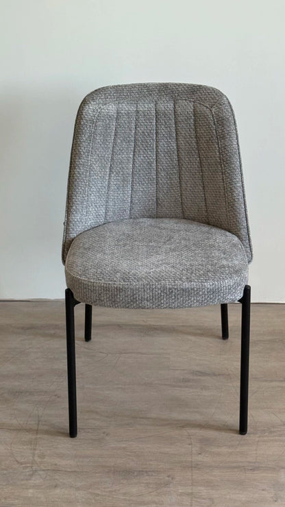 Silla Tová Gris Oscuro Base Negra