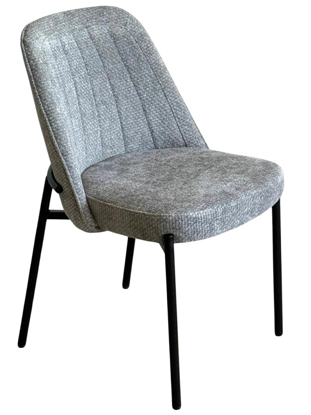 Silla Tová Gris Oscuro Base Negra