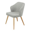 Silla Brisa Gris Claro Base Natural