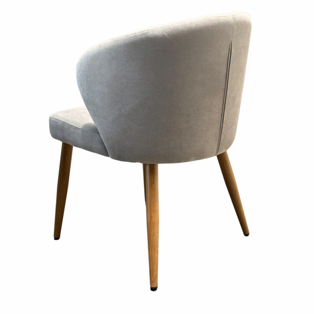 Silla Vita Gris Claro Base Natural